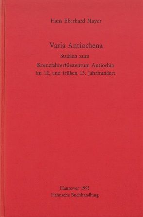 Varia Antiochena von Mayer,  Hans Eberhard