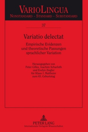 Variatio delectat von Gilles,  Peter, Scharloth,  Joachim, Ziegler,  Evelyn