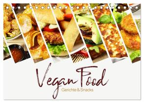 Vegan Food Kalender – Gerichte und Snacks (Tischkalender 2024 DIN A5 quer), CALVENDO Monatskalender von Hergenhan,  Georg