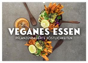 Veganer Essen – Pflanzenbasierte Köstlichkeiten (Wandkalender 2024 DIN A2 quer), CALVENDO Monatskalender von SF,  SF