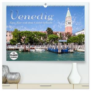 VENEDIG Eine Tour auf dem Canal Grande (hochwertiger Premium Wandkalender 2024 DIN A2 quer), Kunstdruck in Hochglanz von Viola,  Melanie