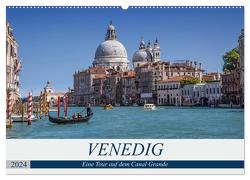 VENEDIG Eine Tour auf dem Canal Grande (Wandkalender 2024 DIN A2 quer), CALVENDO Monatskalender von Viola,  Melanie