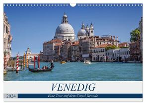 VENEDIG Eine Tour auf dem Canal Grande (Wandkalender 2024 DIN A3 quer), CALVENDO Monatskalender von Viola,  Melanie