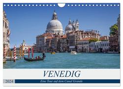 VENEDIG Eine Tour auf dem Canal Grande (Wandkalender 2024 DIN A4 quer), CALVENDO Monatskalender von Viola,  Melanie