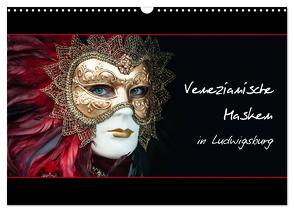 Venezianische Masken in Ludwigsburg (Wandkalender 2024 DIN A3 quer), CALVENDO Monatskalender von M. Koch,  Harald