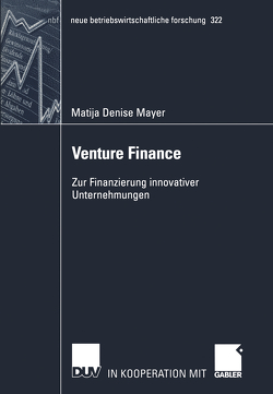 Venture Finance von Mayer,  Matija Denise