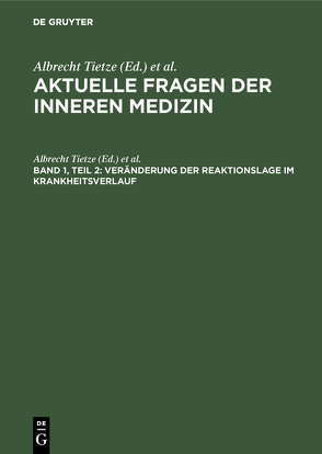 Veränderung der Reaktionslage im Krankheitsverlauf