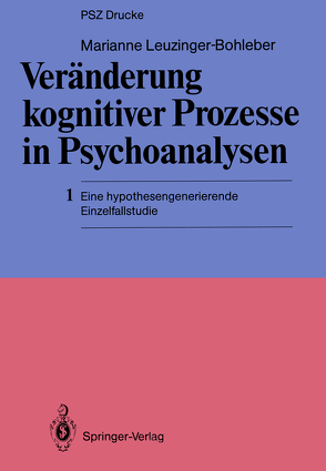 Veränderung kognitiver Prozesse in Psychoanalysen von Leuzinger-Bohleber,  Marianne