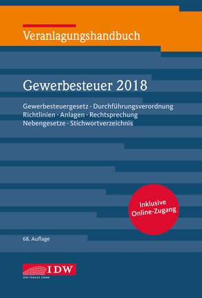 Veranlagungshandbuch Gewerbesteuer 2018, 68.A. von Boveleth,  Karl-Heinz