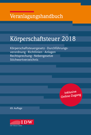 Veranlagungshandbuch Körperschaftsteuer 2018, 69. A. von Kontny,  Thorsten, Lennartz,  Manfred