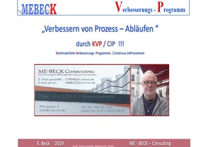 Verbessern von Prozess – Abläufen von Beck,  Eduard Heinrich