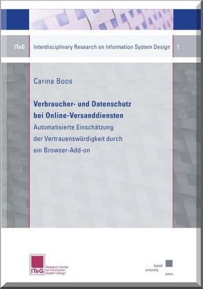 Verbraucher-und Datenschutz bei Online-Versanddiensten von Boos,  Carina