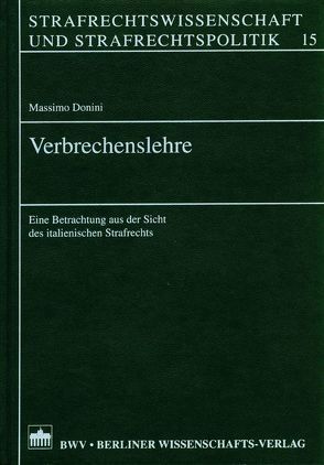 Verbrechenslehre von Donini,  Massimo