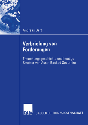 Verbriefung von Forderungen von Bertl,  Andreas