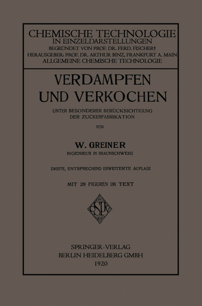 Verdampfen und Verkochen von Greiner,  Woldemar