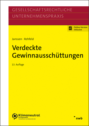 Verdeckte Gewinnausschüttungen von Lange,  Joachim, Rehfeld,  Lars