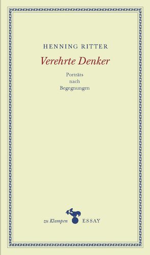 Verehrte Denker von Hamilton,  Anne, Ritter,  Henning