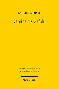 Vereine als Gefahr von Lukosek,  Sandra