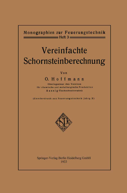 Vereinfachte Schornsteinberechnung von Hoffmann,  Otto