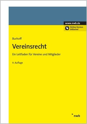 Vereinsrecht von Burhoff,  Detlef