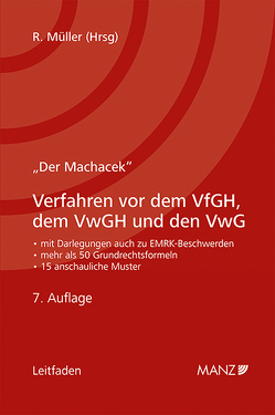 Verfahren vor dem VfGH, dem VwGH und den VwG von Müller,  Rudolf