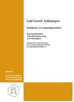 Verfahren vor Jugendgerichten von Artkämper,  Leif gerrit