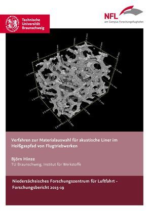 Verfahren zur Materialauswahl für akustische Liner im Heißgaspfad von Flugtriebwerken von Hinze,  Björn