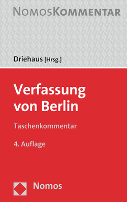 Verfassung von Berlin von Driehaus,  Hans-Joachim