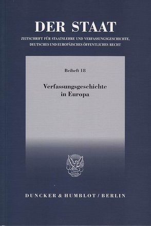 Verfassungsgeschichte in Europa. von Neuhaus,  Helmut