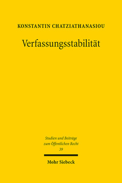 Verfassungsstabilität von Chatziathanasiou,  Konstantin