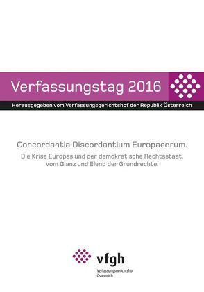 Verfassungstag 2016 von Verfassungsgerichtshof