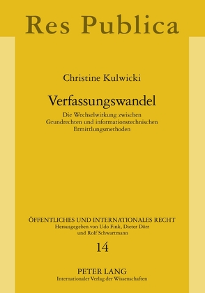 Verfassungswandel von Kulwicki,  Christine