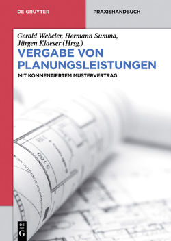 Vergabe von Planungsleistungen von Klaeser,  Jürgen, Summa,  Hermann, Webeler,  Gerald