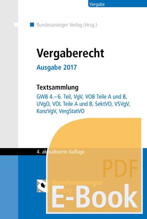 Vergaberecht – Ausgabe 2017 (E-Book)