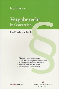 Vergaberecht in Österreich von Romen,  Ingrid