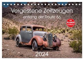 Vergessene Zeitzeugen entlang der Route 66 (Tischkalender 2024 DIN A5 quer), CALVENDO Monatskalender von Brückmann,  Michael