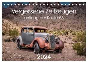 Vergessene Zeitzeugen entlang der Route 66 (Tischkalender 2024 DIN A5 quer), CALVENDO Monatskalender von Brückmann,  Michael