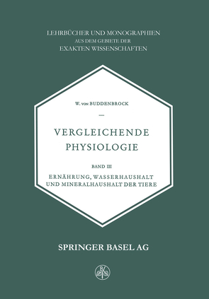 Vergleichende Physiologie von Buddenbrock,  W.