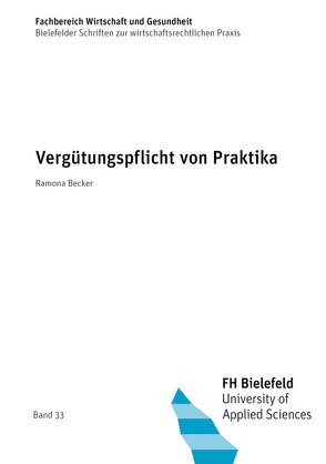 Vergütungspflicht von Praktika von Becker,  Ramona