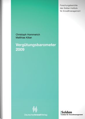 Vergütungsbarometer 2009 von Hommerich,  Christoph, Kilian,  Matthias