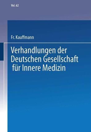 Verhandlungen der Deutschen Gesellschaft für Innere Medizin von Kauffmann,  Fr.