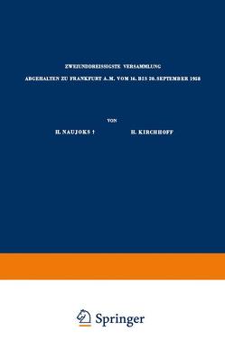 Verhandlungen der Deutschen Gesellschaft für Gynäkologie von Kirchhoff,  Heinz, Naujoks,  Hans