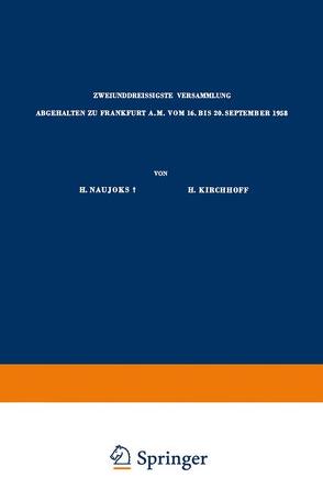 Verhandlungen der Deutschen Gesellschaft für Gynäkologie von Kirchhoff,  Heinz, Naujoks,  Hans