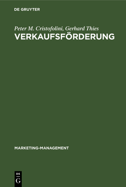 Verkaufsförderung von Cristofolini,  Peter M., Thies,  Gerhard