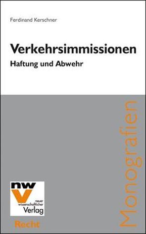 Verkehrsimmissionen von Kerschner,  Ferdinand