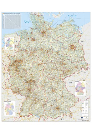 Verkehrswegekarte Deutschland von Stiefel,  Heinrich