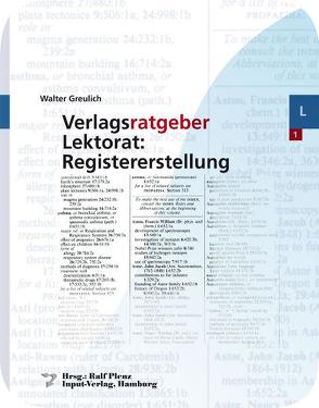 Verlagsratgeber Lektorat: Registererstellung von Greulich,  Walter, Plenz,  Ralf