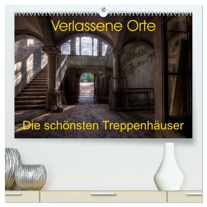 Verlassene Orte – Die schönsten Treppenhäuser (hochwertiger Premium Wandkalender 2024 DIN A2 quer), Kunstdruck in Hochglanz von Gerard,  Sven