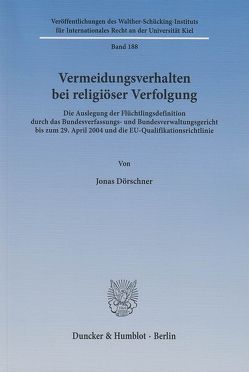 Vermeidungsverhalten bei religiöser Verfolgung. von Dörschner,  Jonas