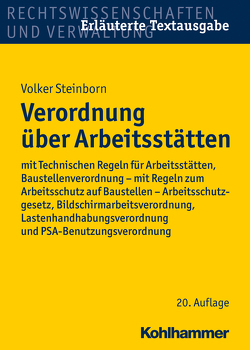 Verordnung über Arbeitsstätten von Steinborn,  Volker